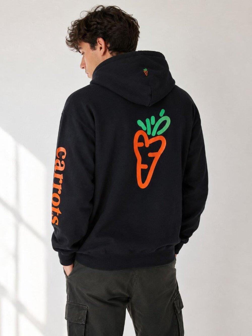 Carrots by Anwar Carrots Black Graphic Hoodie XXL Streetwear Skate Y2K